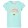 Camiseta infantil aguamarina claro 116 de , Camisetas para niños - Ref: Foro24-10766, Precio: 8,41 €, Descuento: %