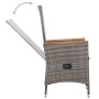 Garden dining set 9 pieces and gray synthetic rattan cushions by vidaXL, Garden sets - Ref: Foro24-46041, Price: 923,00 €, Di...