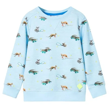 Sudadera infantil azul claro mélange 128 de , Camisetas para niños - Ref: Foro24-11902, Precio: 12,86 €, Descuento: %