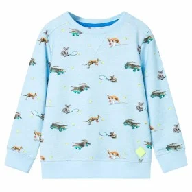 Sudadera infantil azul claro mélange 104 de , Camisetas para niños - Ref: Foro24-11900, Precio: 12,86 €, Descuento: %
