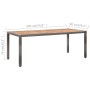 Garten-Essgruppe 9-teilig und graue synthetische Rattankissen von vidaXL, Gartensets - Ref: Foro24-46041, Preis: 923,00 €, Ra...
