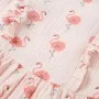 Vestido infantil con volantes rosa suave 92 de , Vestidos de niños - Ref: Foro24-11479, Precio: 12,91 €, Descuento: %