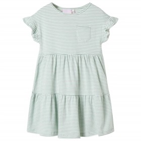 Kinderkleid mit mintgrünen Rüschenärmeln 92 von , Kinderkleider - Ref: Foro24-11509, Preis: 10,30 €, Rabatt: %
