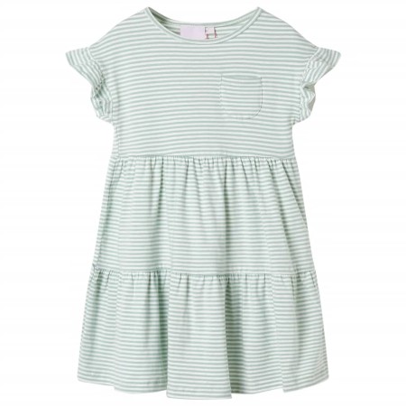 Kinderkleid mit mintgrünen Rüschenärmeln 92 von , Kinderkleider - Ref: Foro24-11509, Preis: 10,30 €, Rabatt: %