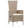 9-piece garden dining set and beige synthetic rattan cushions by vidaXL, Garden sets - Ref: Foro24-46048, Price: 943,27 €, Di...