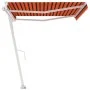 Automatic freestanding awning in orange and brown, 450x350 cm. by , Awnings - Ref: Foro24-3069650, Price: 673,22 €, Discount: %