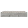 Cama con cajones madera ingeniería gris Sonoma 150x200 cm de , Camas y somieres - Ref: Foro24-3207271, Precio: 159,30 €