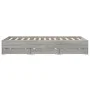 Sonoma gray engineered wood bed with drawers 150x200 cm by , Beds and slatted bases - Ref: Foro24-3207271, Price: 157,52 €, D...
