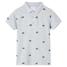 Gray melange children's polo shirt size 140 by , Kids T-shirts - Ref: Foro24-12168, Price: 10,76 €, Discount: %