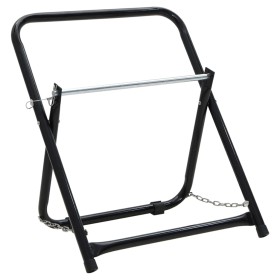 Carrito de rollo de manguera acero negro 48 cm 45 kg by , Garden hose holder - Ref: Foro24-156041, Price: 36,42 €, Discount: %