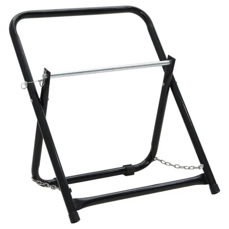 Carrito de rollo de manguera acero negro 48 cm 45 kg by , Garden hose holder - Ref: Foro24-156041, Price: 35,24 €, Discount: %