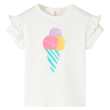 Children's T-shirt in ecru color 92 by , Kids T-shirts - Ref: Foro24-11529, Price: 7,72 €, Discount: %