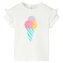 Children's T-shirt in ecru color 92 by , Kids T-shirts - Ref: Foro24-11529, Price: 7,65 €, Discount: %
