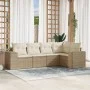 Garden sofa set with 5-piece synthetic rattan beige cushions by , Garden sets - Ref: Foro24-3254865, Price: 416,42 €, Discoun...