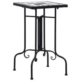 Black and White Ceramic Mosaic Side Table by vidaXL, Pot stands - Ref: Foro24-46711, Price: 46,55 €, Discount: %