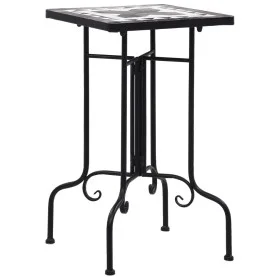 Black and White Ceramic Mosaic Side Table by vidaXL, Pot stands - Ref: Foro24-46711, Price: 45,81 €, Discount: %