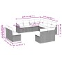 Set mit 11 Stück Gartensofas und Kissen synthetisches Rattan schwarz von , Gartensets - Ref: Foro24-3258486, Preis: 612,65 €,...