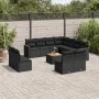 Garden sofa set 12 pieces with black synthetic rattan cushions by , Garden sets - Ref: Foro24-3258492, Price: 690,40 €, Disco...