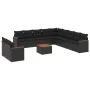 Garden sofa set 12 pieces with black synthetic rattan cushions by , Garden sets - Ref: Foro24-3258534, Price: 797,80 €, Disco...