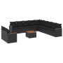 Set Gartensofas 12 Stück Kissen synthetisches Rattan schwarz von , Gartensets - Ref: Foro24-3258534, Preis: 837,91 €, Rabatt: %