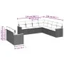 Set mit 9 Gartensofas mit beigen Kissen aus synthetischem Rattan von , Gartensets - Ref: Foro24-3258503, Preis: 609,01 €, Rab...