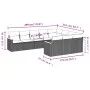 Garden sofa set 10 pieces with gray synthetic rattan cushions by , Garden sets - Ref: Foro24-3258742, Price: 603,63 €, Discou...