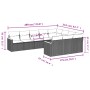 Set mit 10 Gartensofas mit Kissen synthetisches Rattangrau von , Gartensets - Ref: Foro24-3258742, Preis: 582,58 €, Rabatt: %