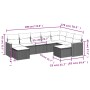 9-piece garden sofa set with beige synthetic rattan cushions by , Garden sets - Ref: Foro24-3258943, Price: 625,04 €, Discoun...