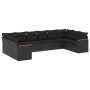 Set Gartensofas 10 Stück Kissen synthetisches Rattan schwarz von , Gartensets - Ref: Foro24-3258723, Preis: 645,67 €, Rabatt: %