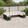 Garden sofa set 10 pieces with black synthetic rattan cushions by , Garden sets - Ref: Foro24-3259564, Price: 597,20 €, Disco...