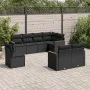8-teiliges Gartensofa-Set und schwarze synthetische Rattankissen von , Gartensets - Ref: Foro24-3258562, Preis: 564,10 €, Rab...