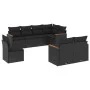8-teiliges Gartensofa-Set und schwarze synthetische Rattankissen von , Gartensets - Ref: Foro24-3258562, Preis: 564,10 €, Rab...