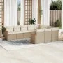 Garden sofa set with beige cushions, 10 pieces, made of synthetic rattan. by , Garden sets - Ref: Foro24-3258740, Price: 665,...