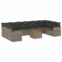 Set de sofás de jardín 11 pzas y cojines ratán sintético gris de , Conjuntos de jardín - Ref: Foro24-3258735, Precio: 642,49 ...