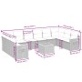 Set mit 11 Stück Gartensofas und Kissen synthetisches Rattan schwarz von , Gartensets - Ref: Foro24-3259570, Preis: 707,34 €,...