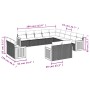 Gartensofa-Set mit Kissen, 13-teilig, beiges synthetisches Rattan von , Gartensets - Ref: Foro24-3260609, Preis: 935,68 €, Ra...
