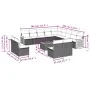 Set mit 14 Gartensofas mit schwarzen Kissen aus synthetischem Rattan von , Gartensets - Ref: Foro24-3260571, Preis: 827,49 €,...