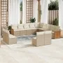 Set Gartensofas mit Kissen 13 Stück synthetisches Rattan beige von , Gartensets - Ref: Foro24-3260567, Preis: 896,25 €, Rabat...