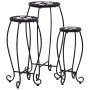 Mosaic tables 3 units black and white ceramic by vidaXL, Pot stands - Ref: Foro24-46703, Price: 88,21 €, Discount: %