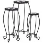 Mosaic tables 3 units black and white ceramic by vidaXL, Pot stands - Ref: Foro24-46703, Price: 87,08 €, Discount: %