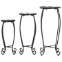 Mosaic tables 3 units black and white ceramic by vidaXL, Pot stands - Ref: Foro24-46703, Price: 88,21 €, Discount: %