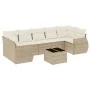 Juego de sofás de jardín con cojines beige 8 pzas ratán PE de , Conjuntos de jardín - Ref: Foro24-3221137, Precio: 615,83 €, ...