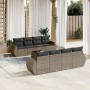 9-teiliges Gartenmöbel-Set und Kissen synthetisches Rattangrau von , Gartensets - Ref: Foro24-3221149, Preis: 590,71 €, Rabat...
