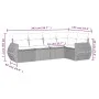 Garden sofa set with cushions 5 pieces gray synthetic rattan by , Garden sets - Ref: Foro24-3221329, Price: 343,23 €, Discoun...