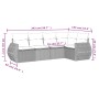 Gartensofa-Set mit Kissen, 5-teilig, graues synthetisches Rattan von , Gartensets - Ref: Foro24-3221329, Preis: 337,09 €, Rab...