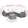 Set Gartensofas mit Kissen 6 Stück synthetisches Rattan beige von , Gartensets - Ref: Foro24-3221357, Preis: 434,79 €, Rabatt: %