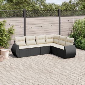6-piece garden sofa set with black synthetic rattan cushions by , Garden sets - Ref: Foro24-3221405, Price: 364,16 €, Discoun...