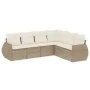 Set Gartensofas mit Kissen 6 Stück synthetisches Rattan beige von , Gartensets - Ref: Foro24-3221407, Preis: 469,70 €, Rabatt: %
