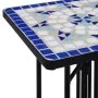 Blue and white ceramic mosaic side table by vidaXL, Pot stands - Ref: Foro24-46710, Price: 45,29 €, Discount: %