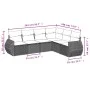 Garden sofa set with 6-piece synthetic rattan beige cushions by , Garden sets - Ref: Foro24-3221407, Price: 470,41 €, Discoun...